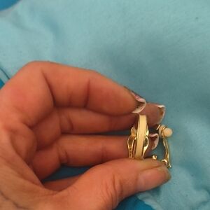 Classic Gold Clip-On Earrings - Timeless Women's Jewelry